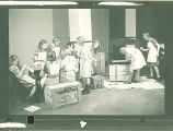 Woman and girls working on crafts, The University of Iowa, October 28, 1938