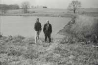 Steve and Dick Currier by the Pond.