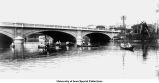 Canoes near Iowa Avenue Bridge, Iowa City, Iowa, July 25, 1919