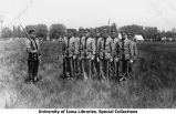 Cadets standing in field, The University of Iowa, 1912