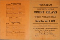 Orient, Iowa Relays - 1937
