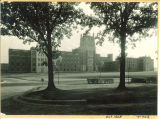 General Hospital seen from the north, the University of Iowa, 1928