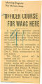 Officer course for WAAC here