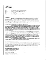 001. Legislative Service Bureau Memo Reformatting the Iowa Court Rules 07/10/95