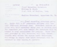 Flood prevention structure, 1969