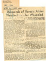 War veteran says: Thousands of nurse's aides needed for our wounded