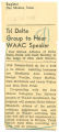 Tri Delta group to hear WAAC speaker