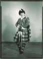 Studio portrait of Scottish Highlanders member, The University of Iowa, February 14, 1953