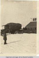 Truck at hog shed
