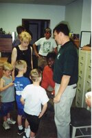 2000 The Reeds with J.B. at his going away party in May 2000.