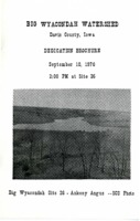 Big Wyacondah Watershed Dedication Brochure 1976