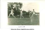 Women dancing on lawn, The University of Iowa, 1920s?