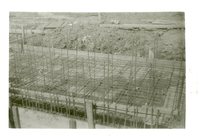 Warren Langwith drop spillway construction, 1958
