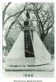 Homecoming corn monument, The University of Iowa, 1944