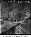 Quadrangle walk in winter, The University of Iowa, 1940s