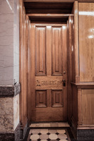 13. Ornate office door of a Law Librarian in the state Capitol Law Library in Des Moines, Iowa