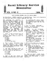 Rural Library Service Newsletter