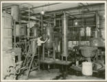 Early chemical engineering laboratory in basement of Chemistry Building, 1925
