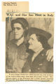 WAC and her son meet in Italy