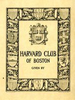 Harvard Club of Boston Bookplate 