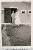 Don and Arlene by barn