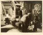 Art students working with a kiln, The University of Iowa, 1970