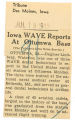 Iowa WAVE reports at Ottumwa base