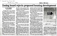Zoning Board Rejects Housing Development Proposal