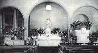 St. Peter Lutheran Church in Garnavillo, Iowa -1920's Interior
