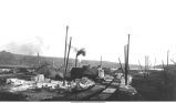 E.J.C. Bealer's Quarry, view looking down the river, Cedar Valley, Iowa, late 1890s or early 1900s