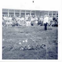 Briggs Elementary at an outdoor classroom