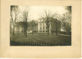 Hall of Liberal Arts with water closet in background right, The University of Iowa, March 16, 1905