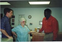 2000  John White, Myranell Dockendorff and J.B. Martin at JB's farewell party
