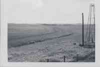 Grant waterway on contoured  farmland, section 22, with tower or windmill  at right belonging to Vernon Renken