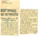 Many officers but no privates