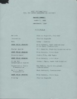 Awards banquet agenda, 1988.