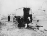 Horse drawn veterinary ambulance, 1913
