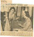 WACs inspect locker 'loot'