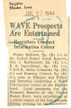 WAVE prospects are entertained