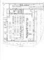 Original second floor plan of Main Library, the University of Iowa, 1950