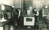 Students in a laboratory, The University of Iowa, 1930s