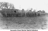 Battalion formation on Iowa Field, The University of Iowa, 1913