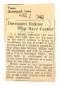 Davenport enlister wins navy contest
