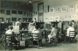 Still life studio with students painting, The University of Iowa, 1920s