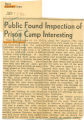 Public found inspection of prison camp interesting