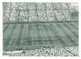 Marching band formation at Iowa vs. Oregon State football game, The University of Iowa, September 24, 1968