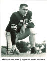 Iowa football center Warren "Bud" Lawson, The University of Iowa, 1950s