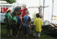 2010 Fair Booth Man Talks to Children About Plants