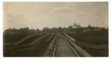 Ames &amp; College Railway tracks approaching campus.
