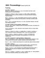 ITAA Proceedings 2001 Teaching